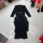 Bow classy dress