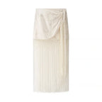 Cross fringes skirt