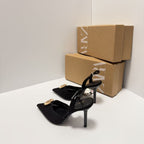 French style buckle toe sandals