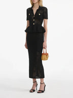 Ruffle edge dress style