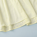 Tie sexy embroidery short dress