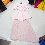 Australian shawl 3 pieces style dress