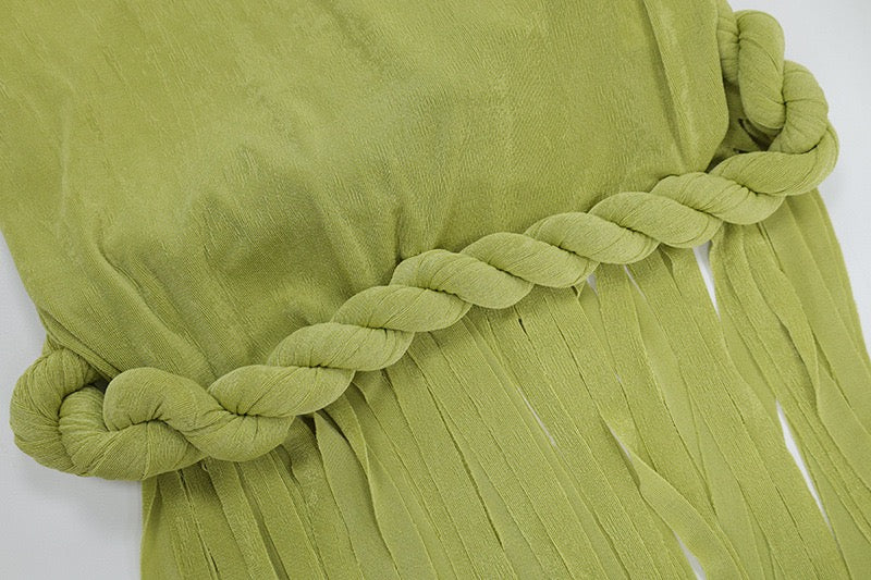 Braided tassel dress