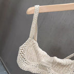 Tassel knitted wrap set