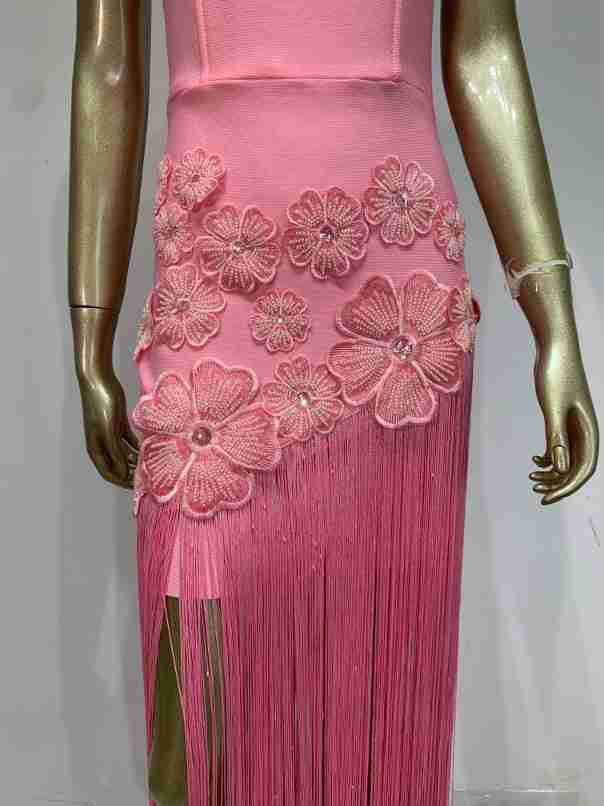 sexy fringes dress
