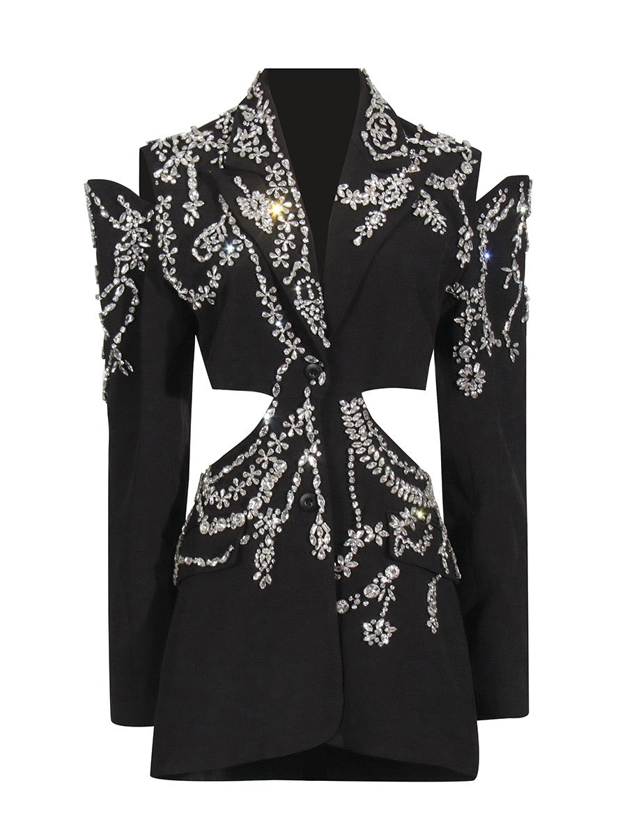 Heavy embellished blazer