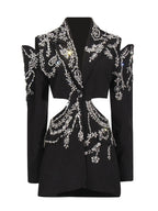 Heavy embellished blazer