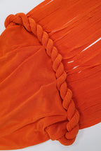 Braided tassel dress