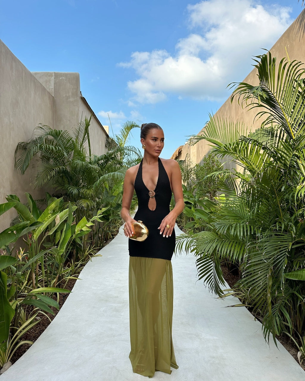 Backless sexy dress