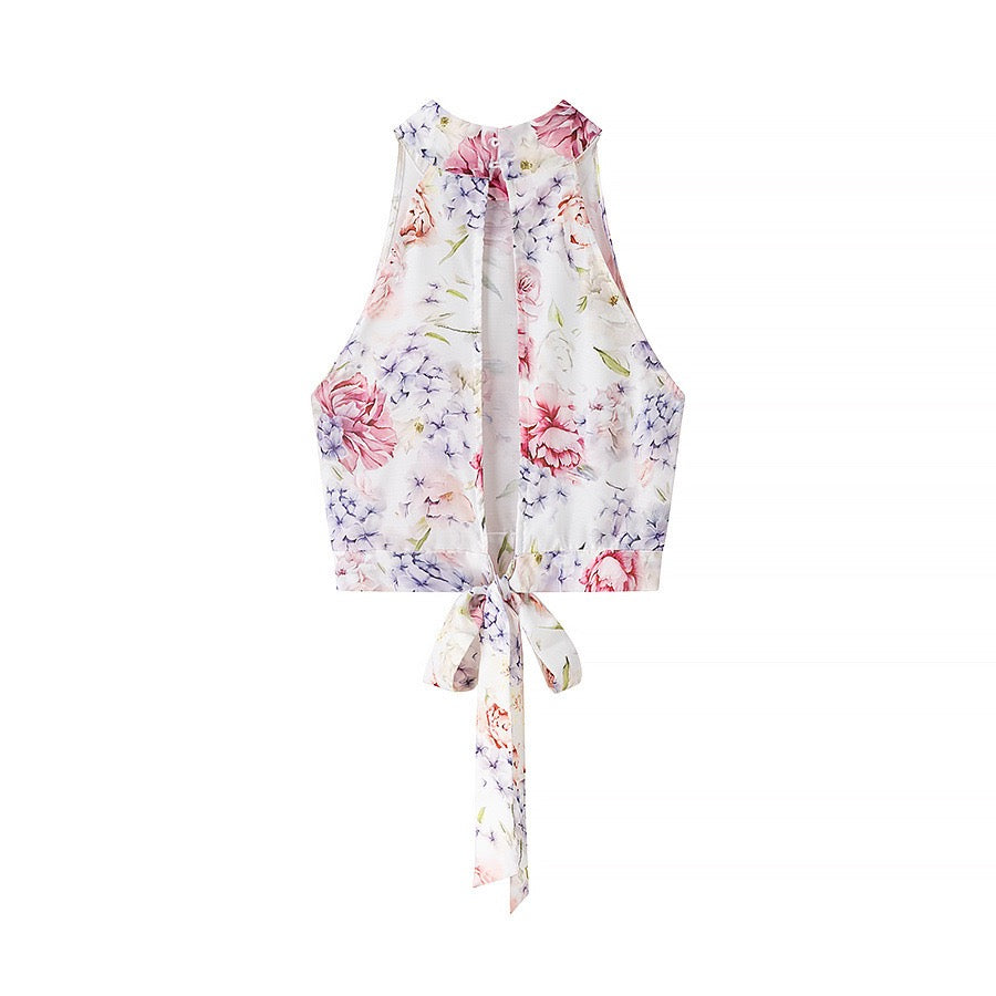 Halterneck floral set