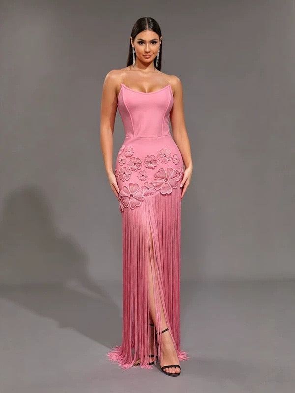 sexy fringes dress