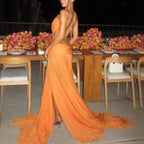 Mesh spaghetti French dress