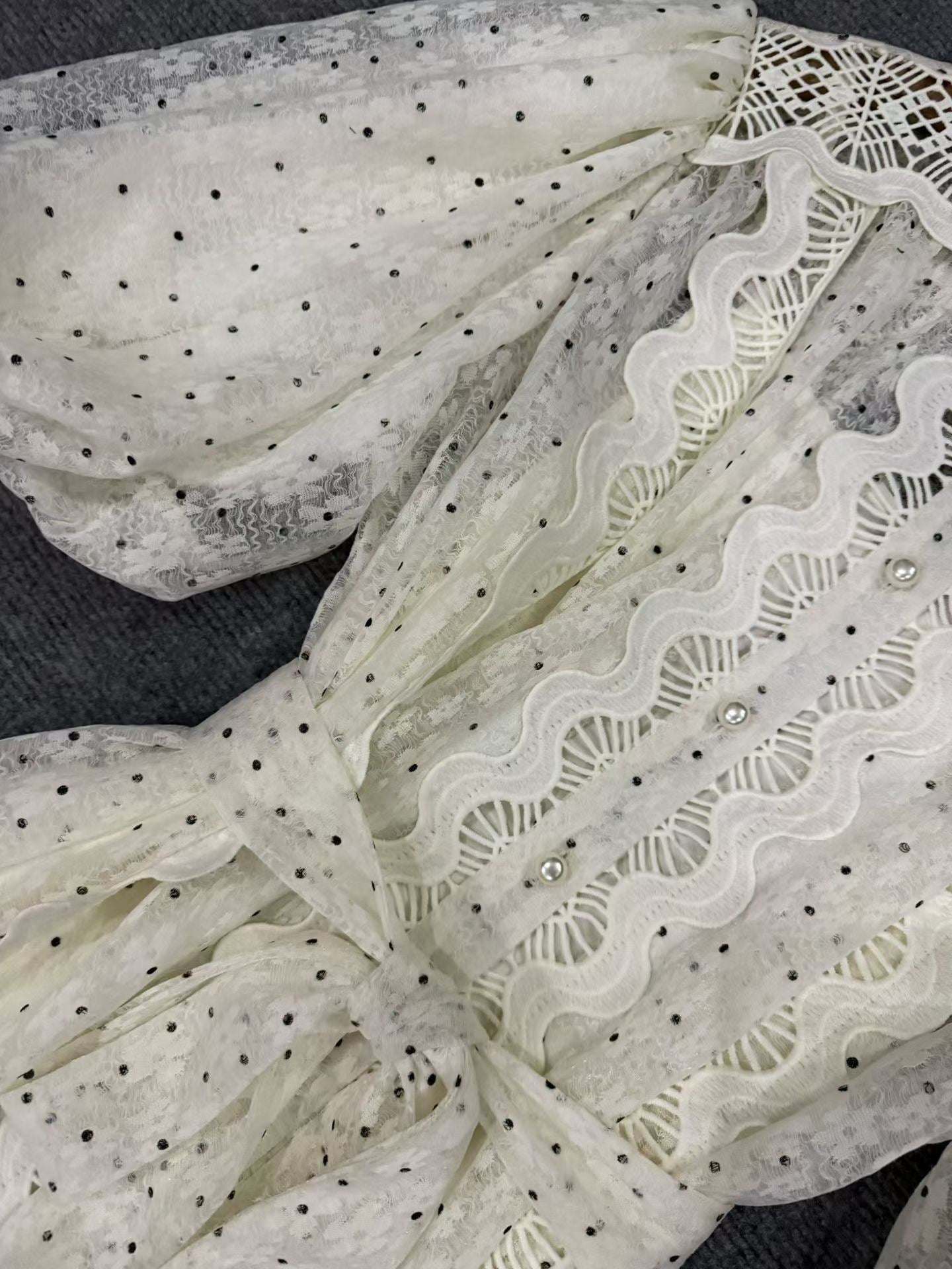 French design mesh dress