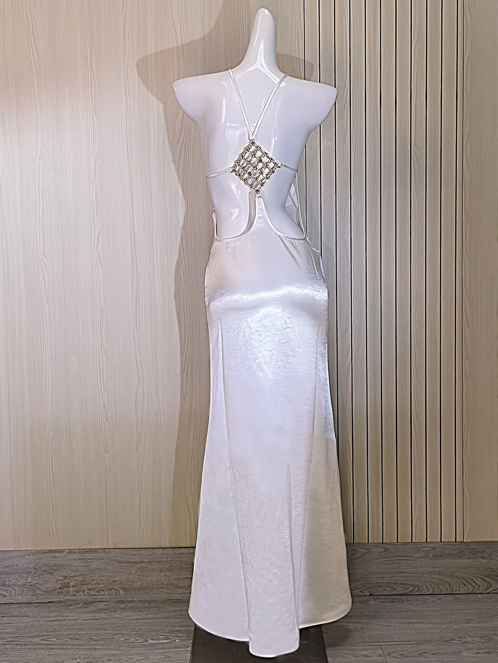 French satin mermaid gown