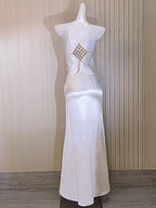 French satin mermaid gown