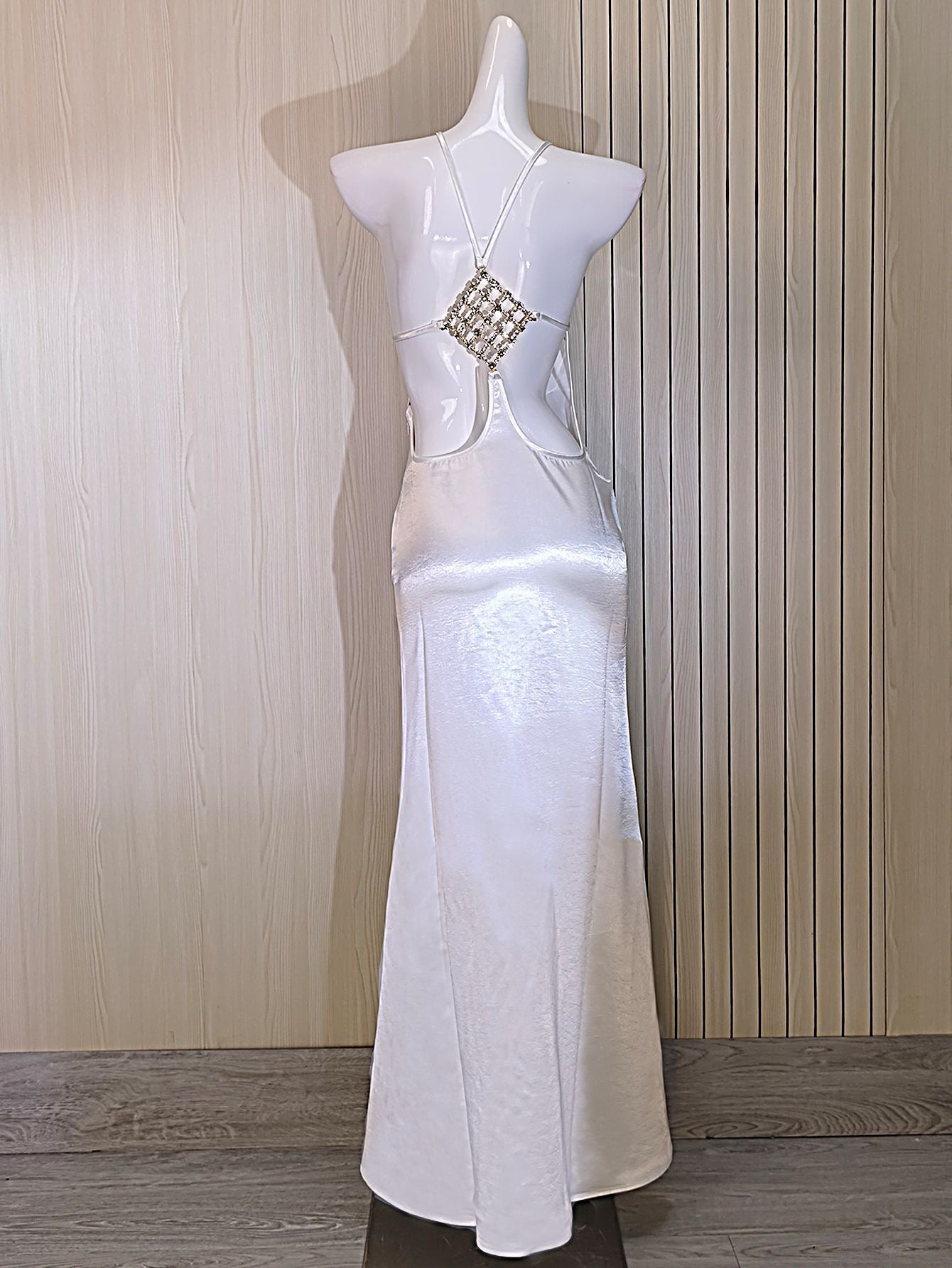 French satin mermaid gown