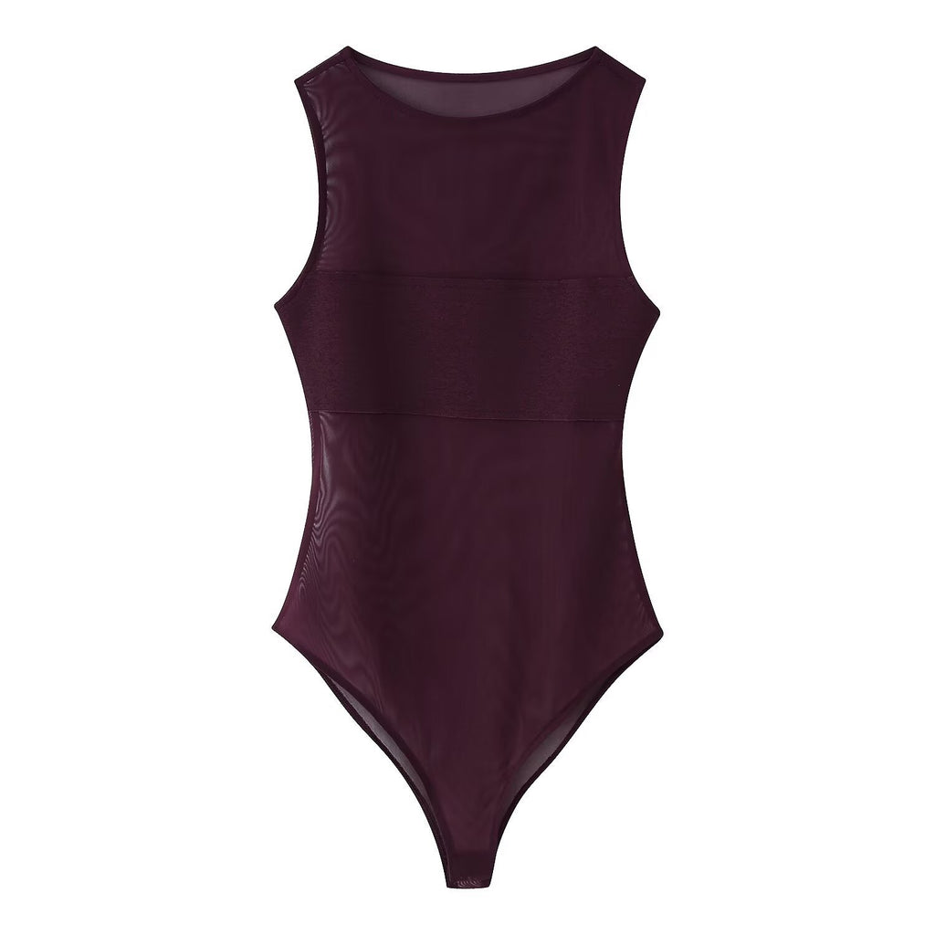 Mesh slim fit bodysuit