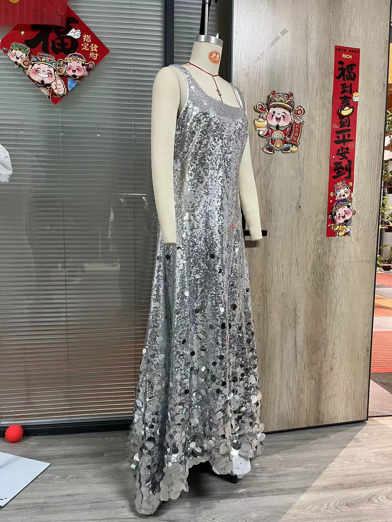 Heavy sequin beaded dress