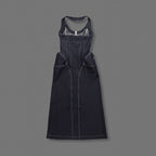 Halter slimfit bodycon denim dress