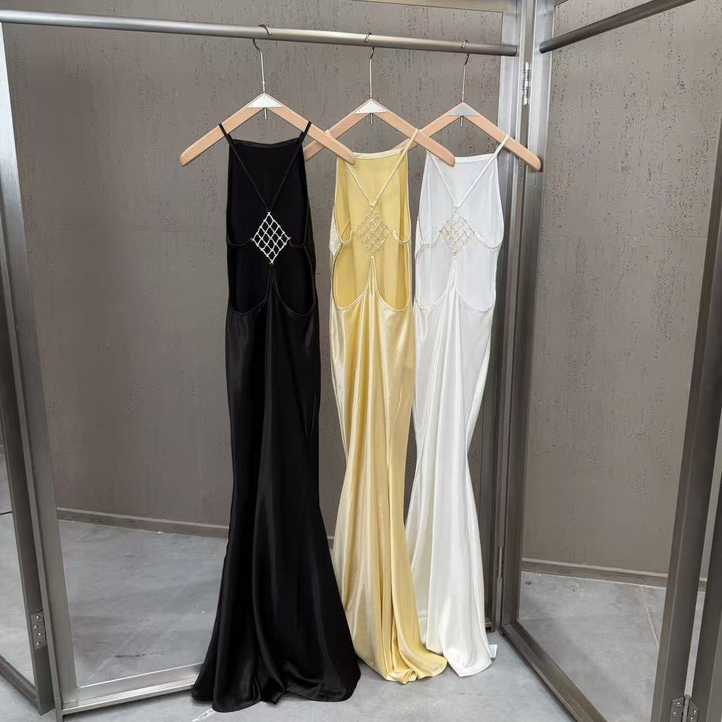 French satin mermaid gown