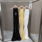 French satin mermaid gown