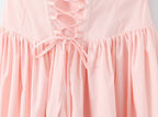 Fishbone French halter neck dress