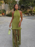 Braided tassel dress