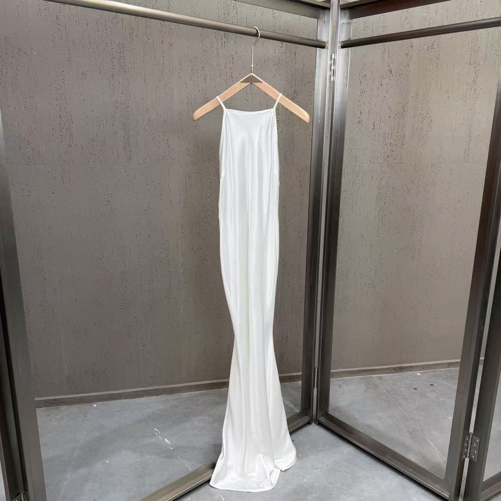 French satin mermaid gown