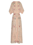 Heavy sequin embroidery dress