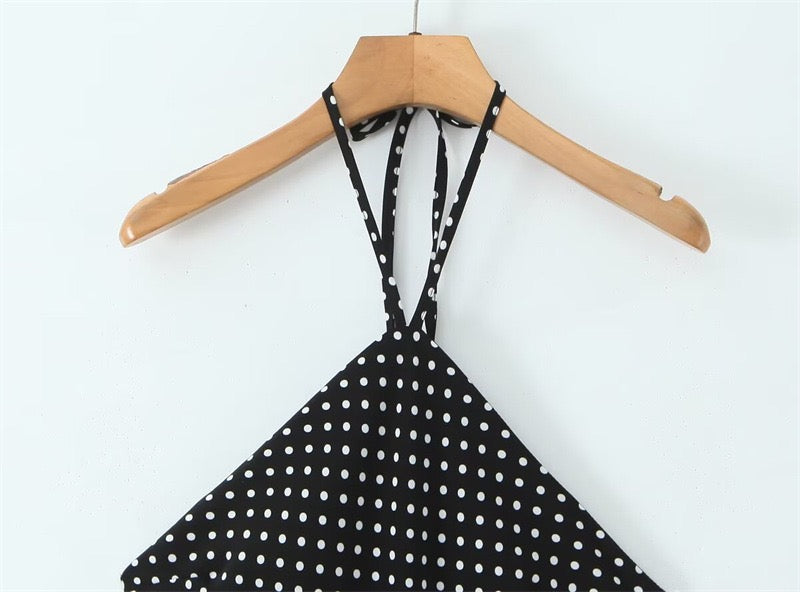 French resort polka dot print