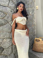 Hollow sexy 2 pieces set