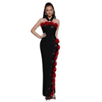 Halter neck flower dress