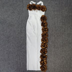 Halter neck flower dress