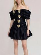 Hearted cocktail dress