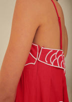Spanish Open back & cinched waist dress