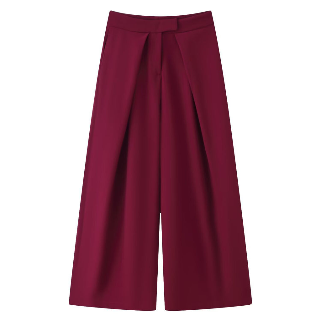 New pleated long pants