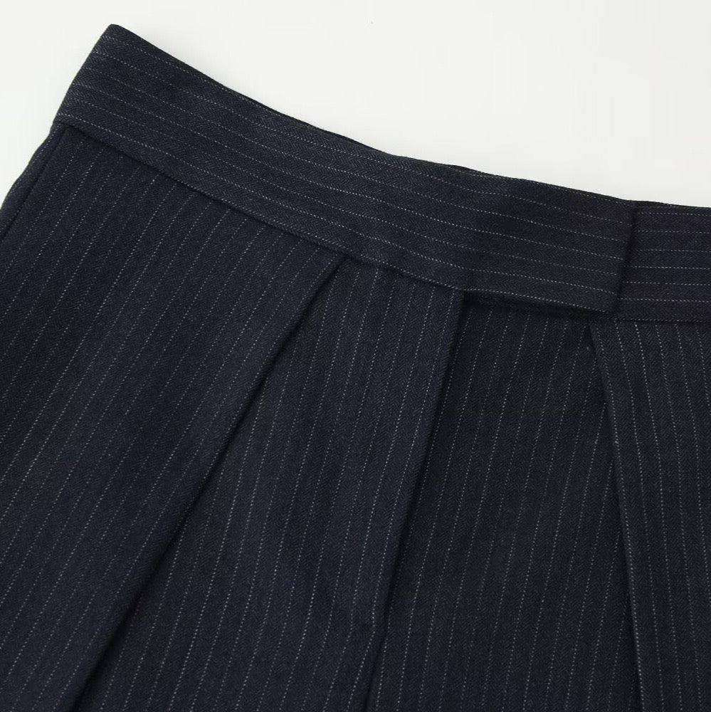 New pleated long pants