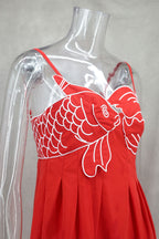 Spanish Open back & cinched waist dress