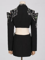 Heavy embellished blazer