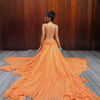 Mesh spaghetti French dress