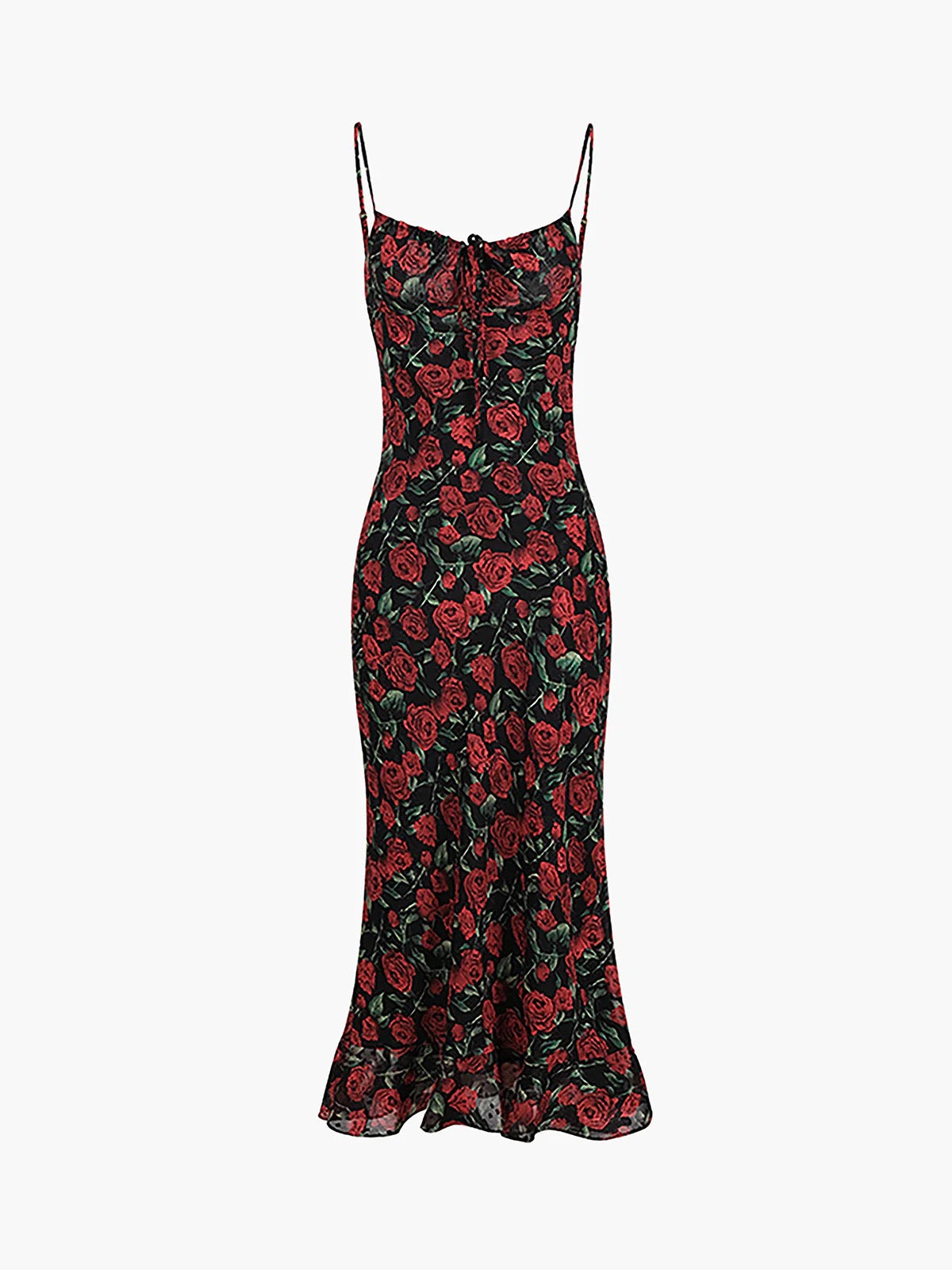 Romantic chiffon printed dress