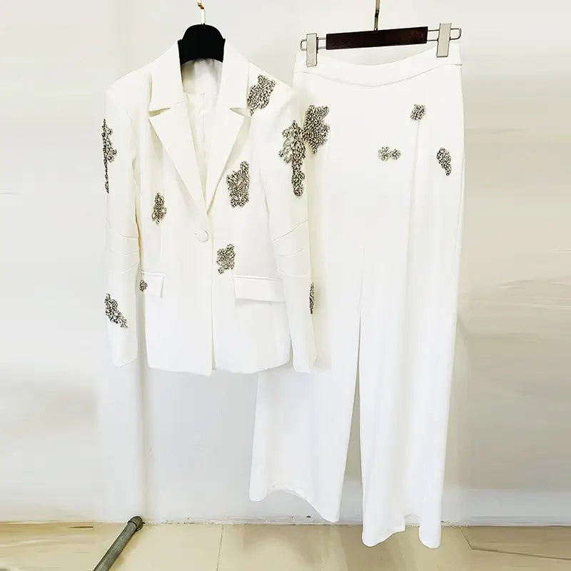 Beaded suit