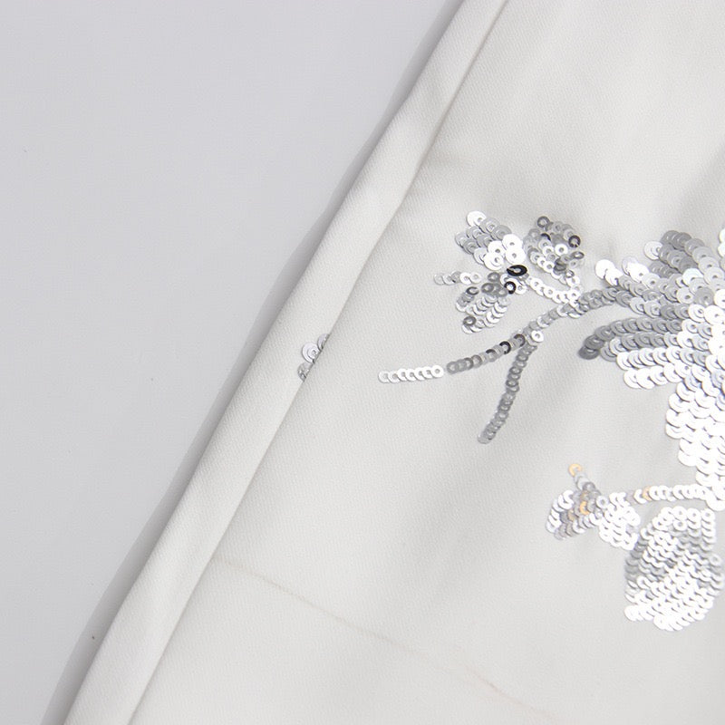 Sequined lapel set