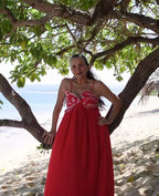Spanish Open back & cinched waist dress