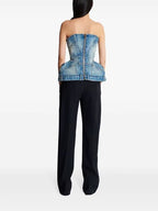 Denim tube top