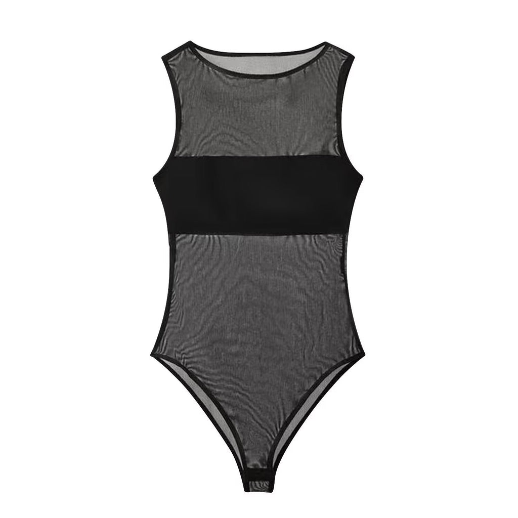Mesh slim fit bodysuit
