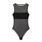 Mesh slim fit bodysuit