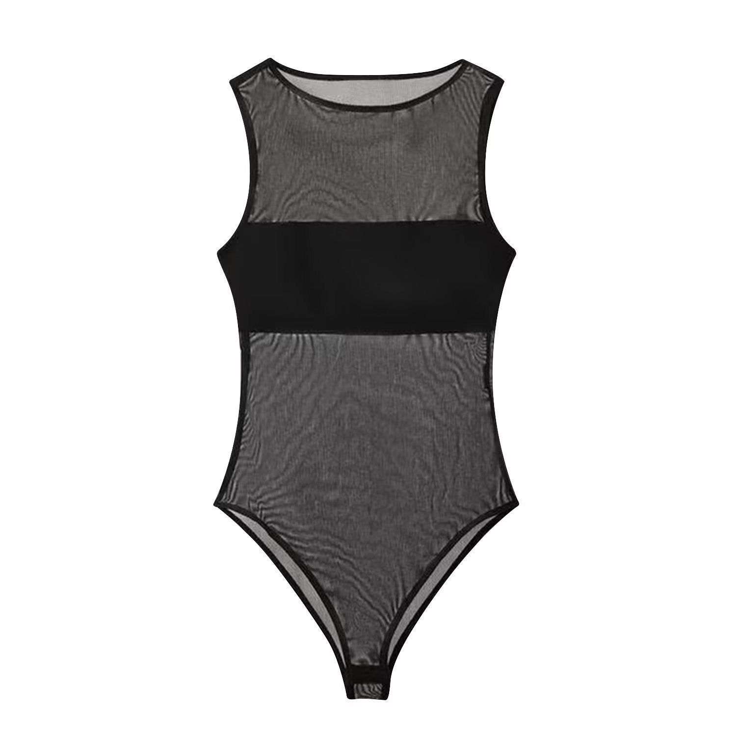 Mesh slim fit bodysuit