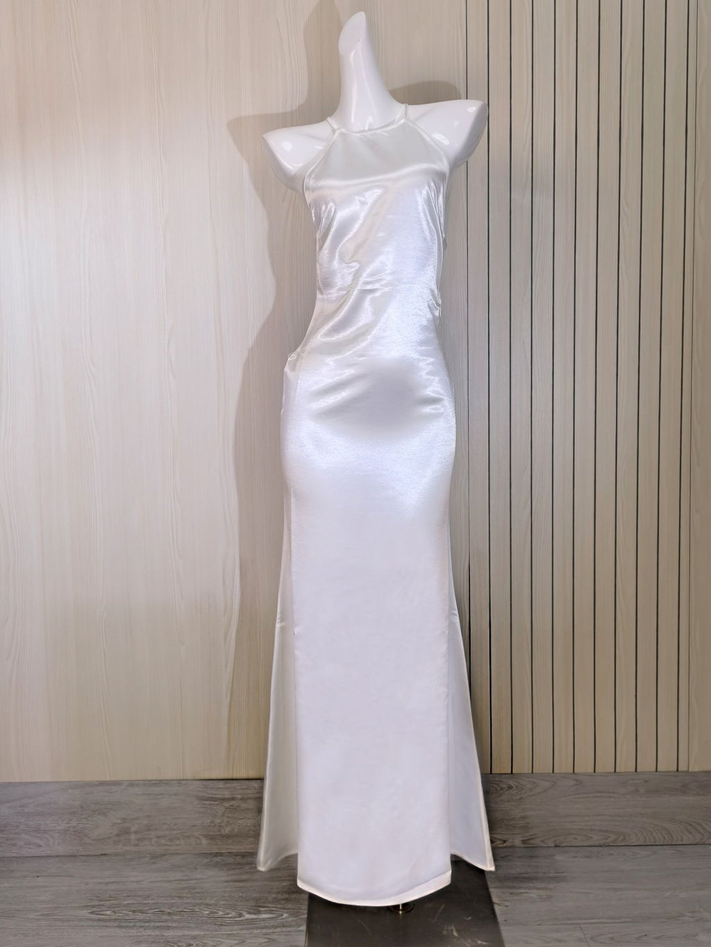 French satin mermaid gown