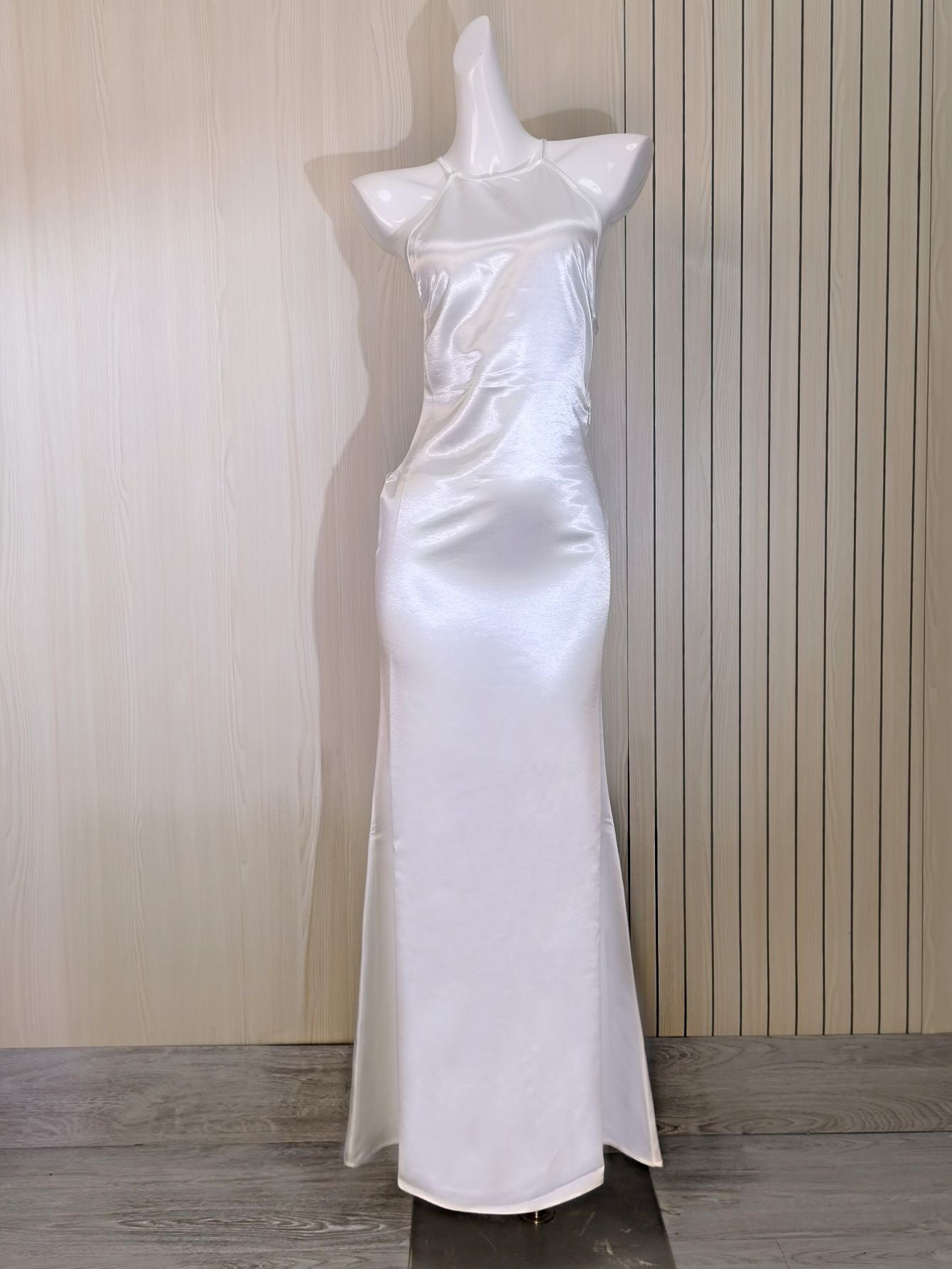 French satin mermaid gown